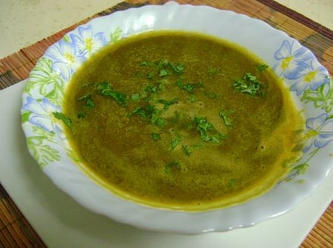 Lentil & Spinach (Masur-Palak) Soup : Weight loss Recipe