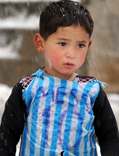 Lionel Messi’s plastic shirt boy now homeless in Afghanistan