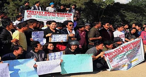 UAIPF activists protest against PRC to non-tribals: Arunachal