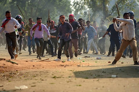 Protestors of CAB attacked bus carrying team to rescue trapped miners