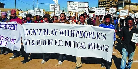 Nagas Take To Streets In Delhi, Threaten To Boycott Lok Sabha Polls