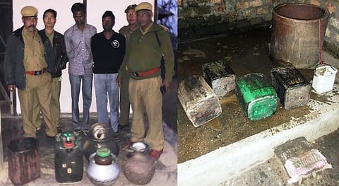 Excise department conducts raid in search of illicit liquor