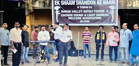 Musical tributes to Pulwama martyrs in Silchar