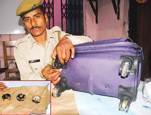 Gold Smuggled In The Form of Wheels of A Trolley Bag In Guwahati Railway Station