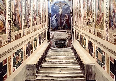 Rome’s ‘Holy Stairs’ on display after 300 years