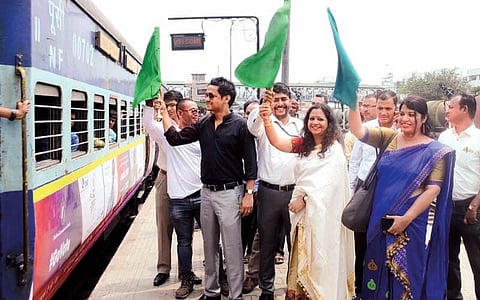 Guwahati-Okha Dwarka Express Campaigning SVEEP Flagged Off