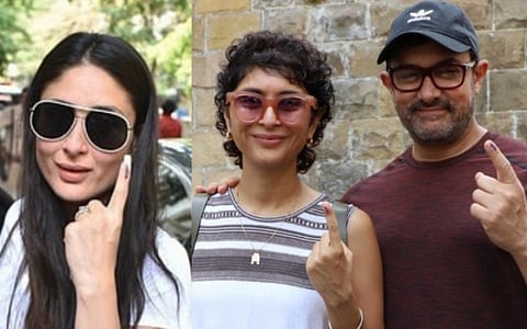 Lok Sabha Elections: Film Stars Vote With Pride, Show Off Inked Finger