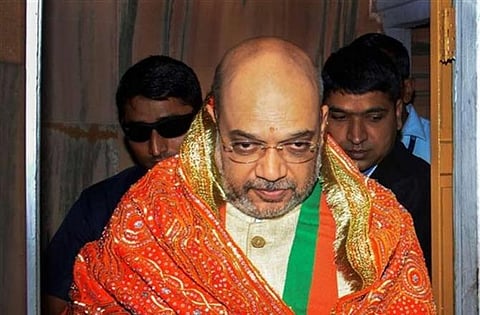 Amit Shah Offer Prayers at Somnath Temple In Gujarat