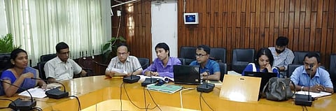 Review meeting on cleanliness held at the conference hall of the Deputy Commissioner Laya Madduri