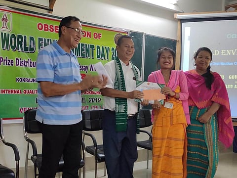 Essay writing competition on global warming by Kokrajhar Govt College Alumni Association