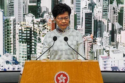 ‘Outraged’ Hong Kong Leader Carrie Lam Slams Protesters