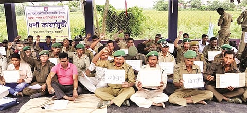 Assam Special Police Officer Welfare Society (ASPOWS) Demand Regularization of Jobs