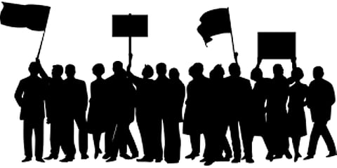 United Workmen Union Protest At Guwahati Refinery in Noonmati