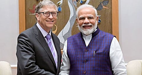 Microsoft co-founder Bill Gates meets PM Narendra Modi in New Delhi