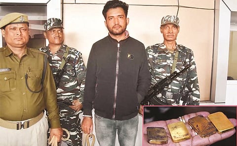 Gold seized from Rajdhani passenger at Guwahati Railway Station