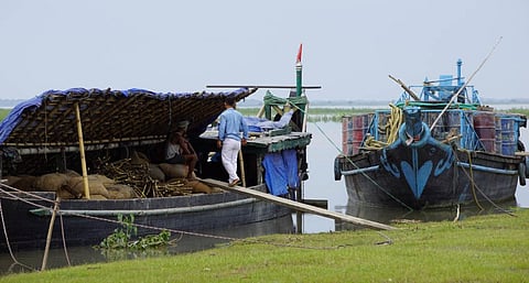 Plying of ferries suspended from Neematighat to Majuli