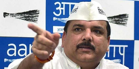 AAP member of Rajya Sabha Sanjay Singh accuses Centre