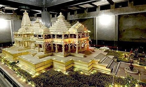 Temporary Ram temple erected in Ayodhya
