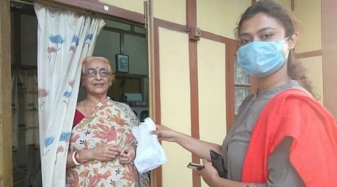 Hailakandi district administration at doorsteps of elderly during lockdown