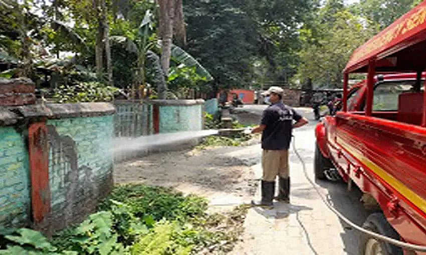 Dhekiajuli Fire and Emergency Service carried out sanitization programme