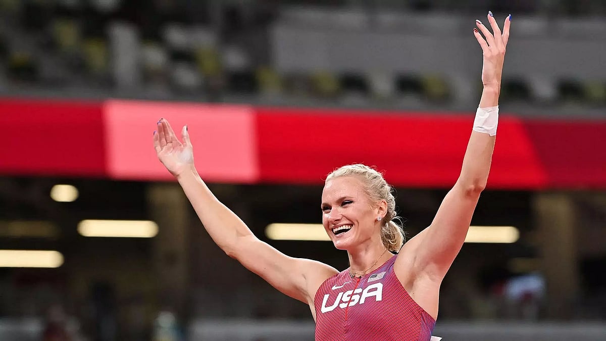 American Katie Nageotte wins women's pole vault gold at Tokyo Olympics