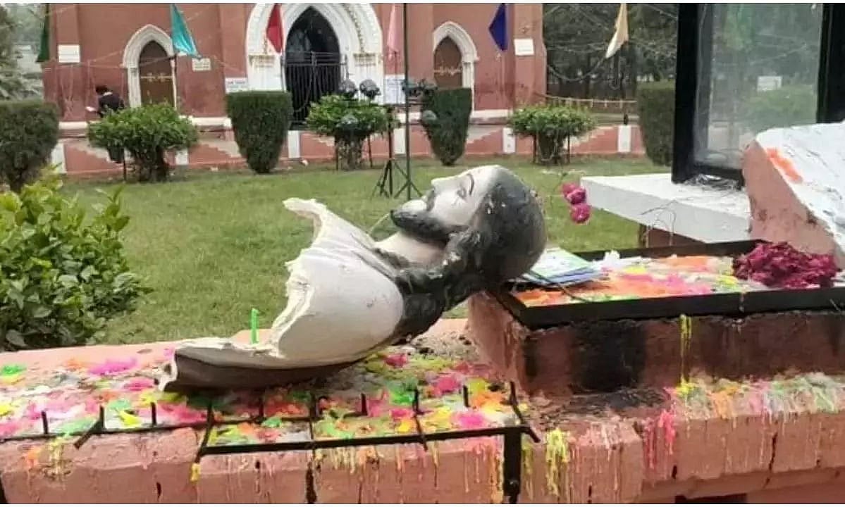 Christmas 2021 Statue of Jesus Christ Vandalized In Haryana