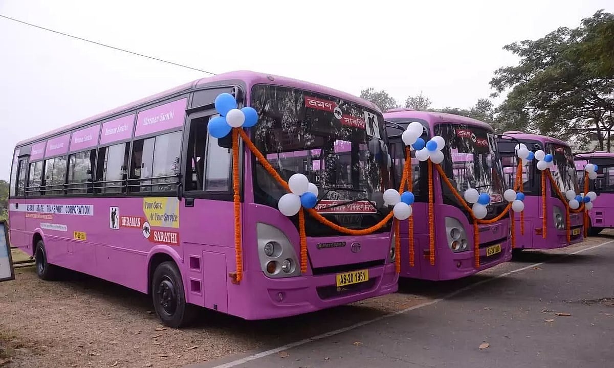 Assam State Transport Corporation (ASTC): Pink bus fleet reduced to 4 ...