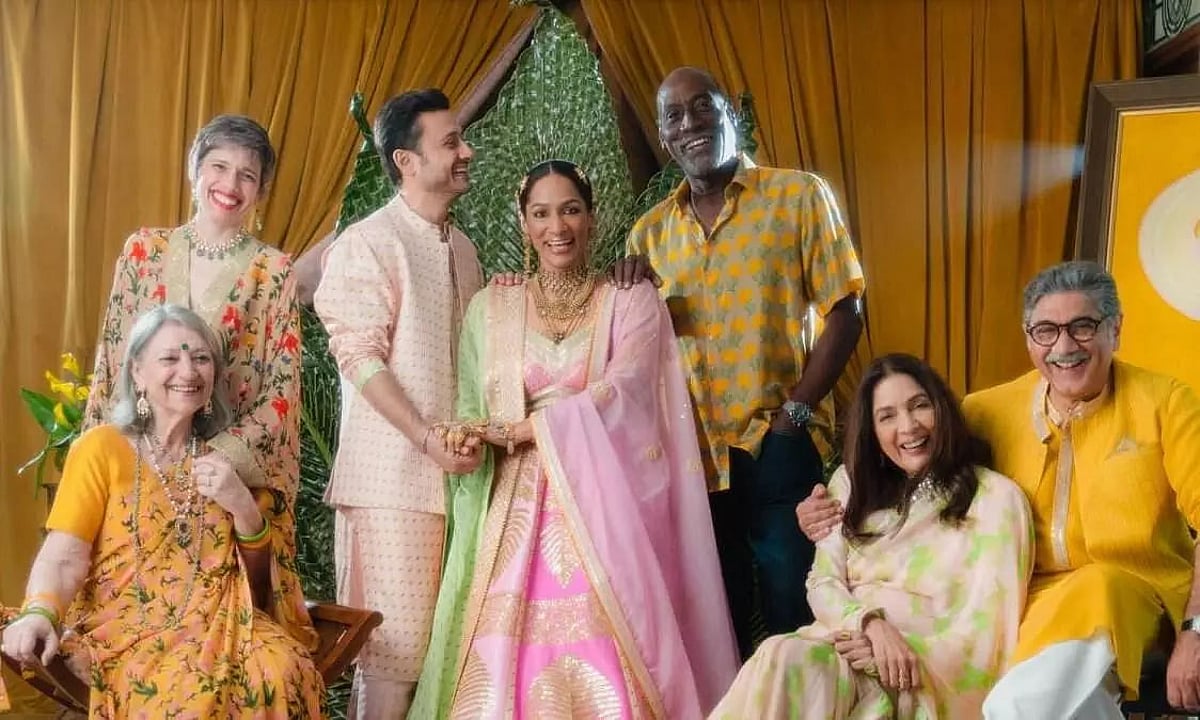 Indian fashion designer Masaba Gupta ties the knot with beau Satyadeep