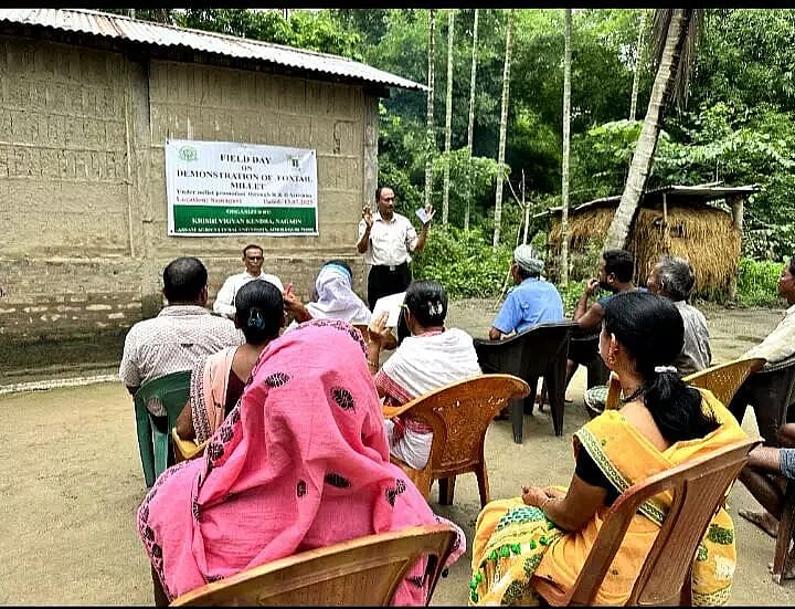 Krishi Vigyan Kendra, Nagaon organizes a field day on millets promotion