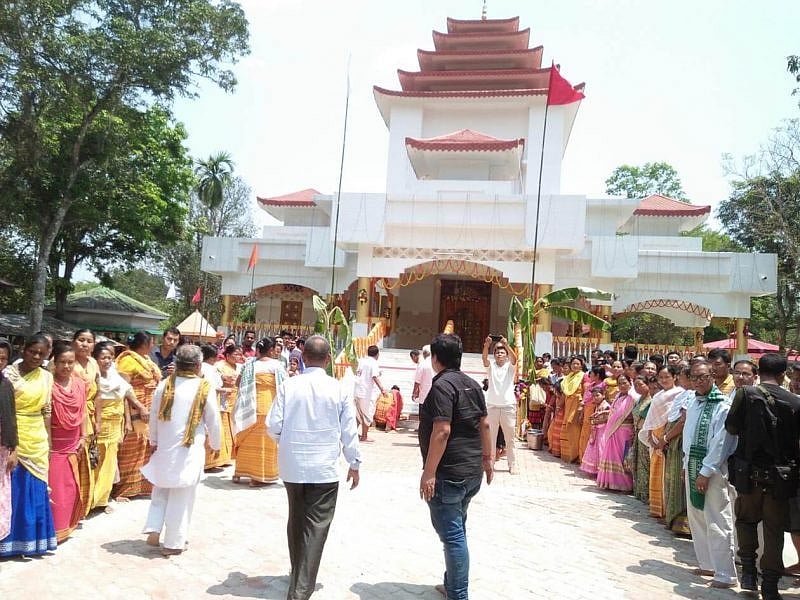 New Bathou Temple Inside Ultapani Reserve Forest Inaugurated