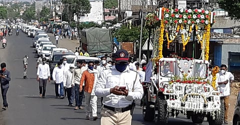 राजीव सातव अस्थीयात्रा