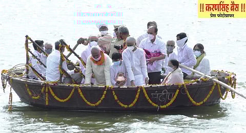 राजीव सातव अस्थी विसर्जन