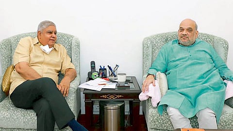 Jagdeep Dhankhar and Amit Shah