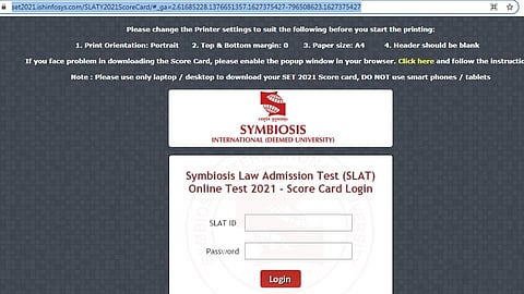 सिम्बॉयसिसच्या SLAT 2021 परीक्षेचा निकाल जाहीर