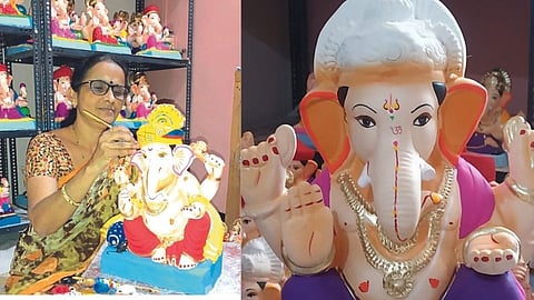 rekha shukla from Nashik started her own career as a sculptor  