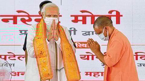 Narendra Modi and Yogi Aadityanath