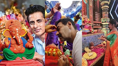 Ganesh Festival 2021 : बॉलीवूड सेलिब्रिटींचा बाप्पा; पाहा फोटो