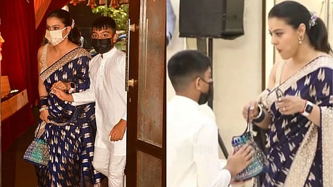 Kajol with her son Yug