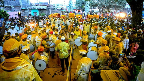 बिरूदेवाच्या पालखी मिरवणूकीत भाविकांचा उत्साह