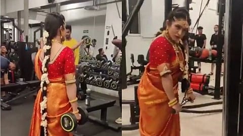  'जीम'मध्येच नवरीचं 'प्री वेडिंग' फोटोशूट