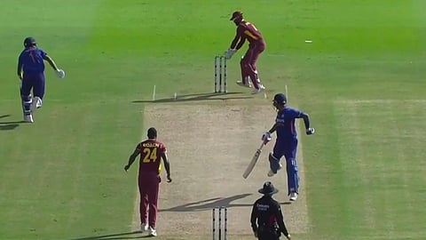  IND vs WI kl rahul run out 