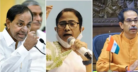 KCR with uddhav thackeray