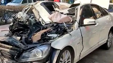Mercedes Accident in Delhi 