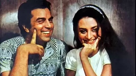 Dharmendra and Saira Banu in Saazish.
