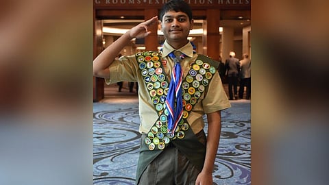 Omkar got American Eagle Scout 137 medals 