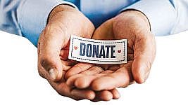 Changes in charitable donations donor given certificate of donation from charity along with receipt 