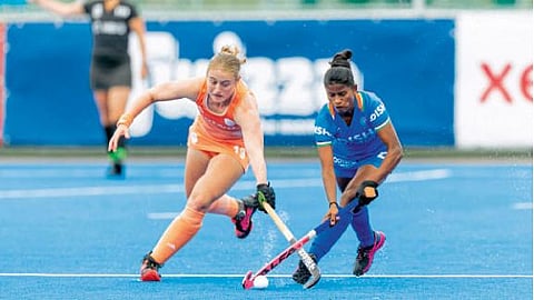  India women hockey team Defeat Netherland 3-0 Dream 