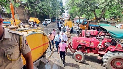 Aurangabad water scarcity same pipeline from Hersul CIDCO N5 tank