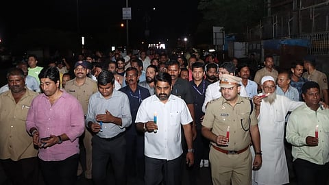 Candle march in Kolhapur