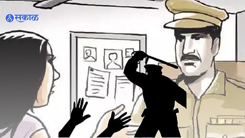 Aurangabad Police harassment his wife for demanding money